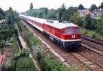 132 534-9 Berlin-Staaken, Juni 1991, von einer Fugngerbrcke aufgenommen