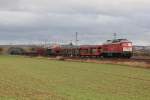 Selten mal am  Lumpensammler  von Paderborn nach Hagen, eine Ludmilla 232 902hier am 31/01/13 in Paderborn Elsen