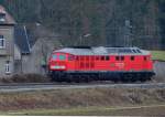 Am 10.4.2013  kommt die  Ludmilla  232 561-1 als LZ aus Aachen. Hier bei Rimburg Übach-Palenberg, KBS 485