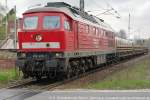 Blankenfelde,  RAILION  DB Logistics, Diesellok 232 469-7 mit Gleisbaumaterial, S-Bahn BR 481, 2013,14,25