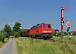 232 601 mit einem Kohlezug am 19.06.2013 bei Kothmailing.