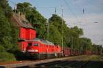 232 502+294 xxx+Rhrenzug am 28.5.13 in Ratingen-Lintorf.