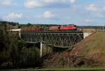 232 906 mit dem Frankenwaldumleiter 51651 nach Nürnberg am 23.4.14 bei Neusorg