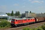 232 131-3 passiert am 31.07.2014 den Aquapark am CentrO Oberhausen.