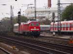 232 259 zieht den EC 115 (Münster - Klagenfurt). Am 29.10.14 Durchfahrt Heimeranplatz.