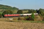 233 321-9 und 232 504 mit dem 45365 Nürnberg Rbf-Cheb (Eger) kurz nach Pechbrunn, 17.09.2015