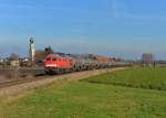 232 359 mit einem Kesselzug am 14.12.2015 bei Heiligenstatt.