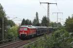 232 093 mit einem Güterzug am 28.07.2011 zwischen Cossebaude und Niederwartha