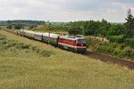 132 109-0 der LEG,  mit dem Sonderzug des Leipziger Eisenbahnmuseum nach Ferropolis, wo am 19.06.2016 das Bergmannsfest stattfand.