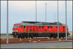 232 668-4 der DB abgestellt auf dem Jade-Weser-Port und wartet auf neue Aufgaben.