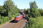 232 262-6 mit dem EZ 51612 zu sehen am 17.08.16 in Marktredwitz.