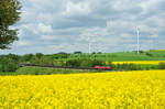 Eine unbekannte 232/233 mit dem EZ 51081 nach Nürnberg Rbf bei Schwingen, 20.05.2016