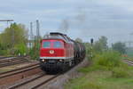 232 690-8 der EBS Erfurter Bahnservice Gesellschaft mbH in Profen auf dem Weg nach Zeitz 24.04.2018