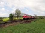 Am 14.04.14 holte die MEG 318 (232 690) wieder einen Lokzug von Saalfeld nach Chemnitz.