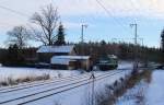 V 300 003 der SBW (232 684-1) zu sehen am 05.01.15 in Kornbach.