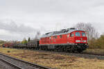 Mit EZK 92236 nach Halle legte 233 636 am 01.11.2021 in Neustadt(Orla) einen Kreuzungshalt ein.