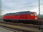 Die 233 702-0 am 11.01.08 im Bahnhof Cottbus.