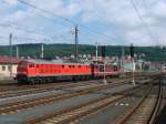 233 562-8 und 180 019 am 19.07.2008 in Decin hl.n.