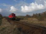 BR 233 622-0 fhrt bei Halle Trotha am 03.04.08 um 16:26 richtung Halle (Saale)Gbf.