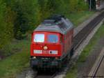 233 510-7 als Lz bei der Durchfahrt in Immenreuth, 12.05.2010