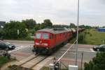 Am 22.06.2006 fuhr 233-321-9 mit ihrem Gterzug in den Bahnhof von Hagenow Stadt ein
