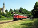 233 709 als Schlulok vom CSQ 47769 in Burgkirchen (19.06.2006)