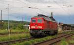 DB 233 322-7 als Tfzf Richtung Groheringen, am 08.08.2011 in Naumburg (S) Hbf.