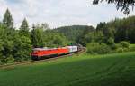 233 176 und 152 042 mit Militrumleiter am 8.6.13 bei Etzelwang