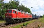 DB 233 322-7 vor Containerzug Richtung Nrnberg, KBS 870 Schwandorf - Nrnberg, fotografiert bei der Durchfahrt Hiltersdorf bei Amberg am 21.06.2013