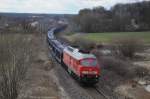 233 511 (92 80 1233 511-5 D-DB) mit leerem Autozug am 12.04.2013 bei Etzenricht