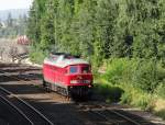 233 217-9 bei der Ausfahrt in Marktredwitz am 22.08.13 gen Cheb.