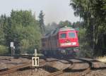 233 521-4 und 232 117-2 bei der Ausfahrt in Marktredwitz am 22.08.13 der Nachschuß