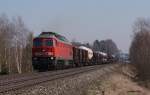 233 219 mit dem EZ45360 Cheb-Nürnberg bei Waldershof. 20.03.2015