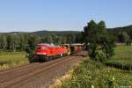 233 367 mit Güterzug am 02.08.2015 bei Immenreuth.