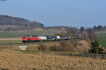 233 367-2 mit dem umgeleiteten EZ51724 von Nürnberg Rbf Richtung Hof Hbf bei Lengenfeld, 18.03.2016