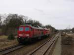 234 180-8 und 233 698-0 am 23.02.2008 in Mncheberg Lz nach Polen