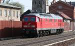 Rummelsburger Abschlepper unterwegs in Richtung Westen.234 242-6 in Rathenow am 10.04.2011