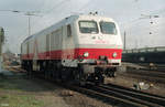 Am Morgen des 13.02.1990 führte das BZA Minden (Westf)  diverse Testfahrten mit der Lok  »240_001-8«  [MaK 30002 / Bj.1989  (Typ  DE 1024)]  von Gütersloh Hbf in Richtung Hamm (Westf) durch.