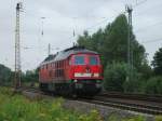 241 008 ist am 02.August 2011 als Lz bei Leipzig-Thekla Richtung Engelsdorf unterwegs.