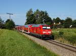 Die 245 009 mit einem RB am 29.07.2017 unterwegs bei Dorfen.