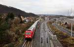 245 027 mit IC 2151 zu sehen am 07.01.19 in Jena-Göschwitz.