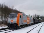 246 001-2 und 52 8079-7 machte am 18.12.11 die Sonderfahrt. Von Berlin nach Annaberg-Buchholz, hier in Annaberg Buchholz Sd.