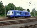 Am 21.08.2012 steht die 9280 1 246 011-1 D-IGT der Inbetriebnahmegesellschaft Transporttechnik mbH (IGT) abgestellt in der Abstellgruppe des Braunschweiger Hbf.