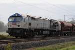 330091 OHE am frhen Morgen des 16.04.2011 am Bahnbergang bei Woltorf