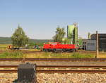 DB 261 022-8 am 15.08.2012 beim rangieren in Könitz (Thür).