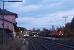 Bahnhof Münchberg am Abend des 02.11.2016.