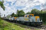 92 80 1261 309-9 und 92 80 1261 308-1 mit Güterzug im Bahnhof Rottenacker/Donau am 9.06.2022