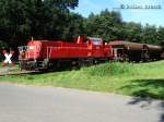 261 030-1 fuhr am 23.07.13 mit einen gterzug vom bhf glinde