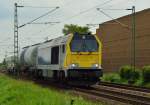 Am Sonntagnachmittag kommt die 1264 001-9 leicht unterfordert mit einem eher kurzen Kalkwagenzug bei Allerheiligen heran gefahren gen Neuss. 27.4.2014