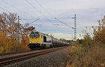 264 001 mit dem DGS 95384 zu sehen am 01.11.16 an der Schöpsdrehe bei Plauen/V.